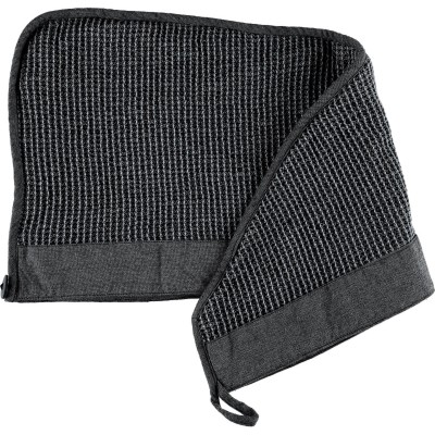 Rento saunový ručník na vlasy Kenno 30x72 cm černo-šedý