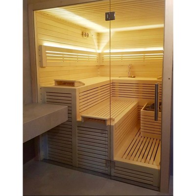 Saunaproject finská sauna Cuvier lux 240x220cm