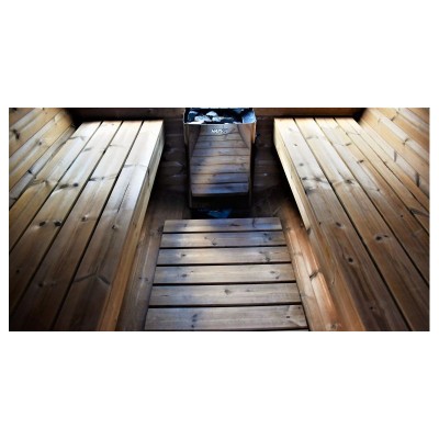 Sudová sauna 2000 x 2000 x 2000mm, thermowood borovice