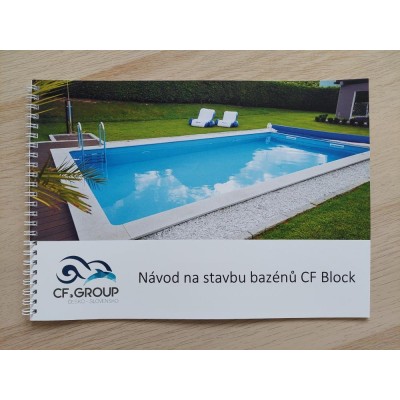 Kompletní bazénový set CF BLOCK 7,0 x 3,5 x 1,5 m / 0,6 mm - modrá fólie (bazén, filtrace, folie, skimmer)