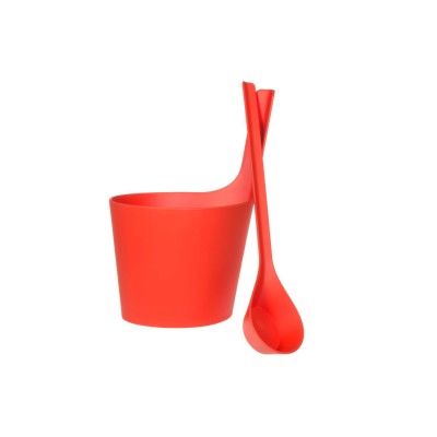RENTO Saunový kbelík + naběračka, jahodová